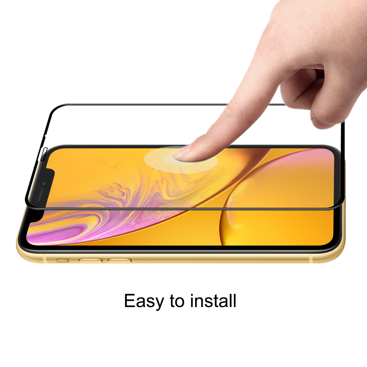 Enkay-6D-Curved-Edge-Screen-Protector-For-iPhone-XR-Full-Screen-Coverage-Tempered-Glass-Film-1370398-4